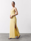 Женское вязаное платье Sunny Knit 429 желтого цвета