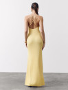 Женское вязаное платье Sunny Knit 429 желтого цвета