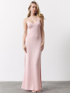 Женское вязаное платье Soft Knit Dress Powder Pink 429 розового цвета