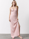 Женское вязаное платье Soft Knit Dress Powder Pink 429 розового цвета