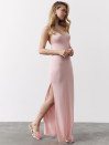 Женское вязаное платье Soft Knit Dress Powder Pink 429 розового цвета