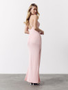Женское вязаное платье Soft Knit Dress Powder Pink 429 розового цвета