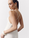 Женское вязаное платье Soft Knit Dress Milk 429 молочного цвета
