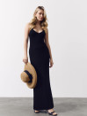 Женское черное вязаное платье Soft Knit Dress Black 429