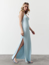 Голубое женское вязаное платье Soft Knit Dress Sky 429