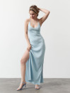 Голубое женское вязаное платье Soft Knit Dress Sky 429
