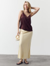 Женский топ на бретельках Satin Air Top Chocolate 340