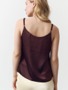 Женский топ на бретельках Satin Air Top Chocolate 340