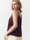 Женский топ на бретельках Satin Air Top Chocolate 340