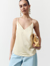 Жовтий жіночий топ на бретельках Silk Touch Camisole Vanilla 340