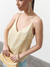 Жовтий жіночий топ на бретельках Silk Touch Camisole Vanilla 340