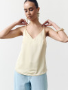 Жовтий жіночий топ на бретельках Silk Touch Camisole Vanilla 340