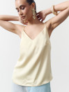 Жовтий жіночий топ на бретельках Silk Touch Camisole Vanilla 340