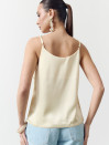 Жовтий жіночий топ на бретельках Silk Touch Camisole Vanilla 340