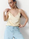 Жовтий жіночий топ на бретельках Silk Touch Camisole Vanilla 340