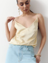 Жовтий жіночий топ на бретельках Silk Touch Camisole Vanilla 340