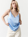 Женский топ на бретельках Satin Air Top Sky 340