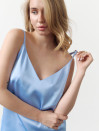Женский топ на бретельках Satin Air Top Sky 340