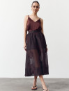 Юбка меди из тенсела Tencel Bloom Skirt Chocolate 411