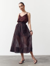 Юбка меди из тенсела Tencel Bloom Skirt Chocolate 411