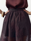 Юбка меди из тенсела Tencel Bloom Skirt Chocolate 411
