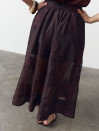 Юбка меди из тенсела Tencel Bloom Skirt Chocolate 411