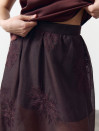 Юбка меди из тенсела Tencel Bloom Skirt Chocolate 411