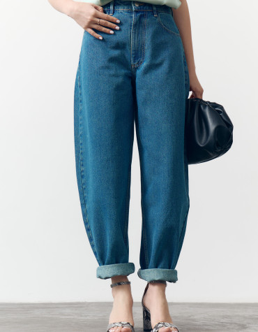 Жіночі сині джинси barrel Denim Ease Jeans 425