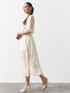Юбка меди из тенсела Tencel Bloom Skirt Milk 411 в молочном цвете