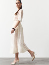 Юбка меди из тенсела Tencel Bloom Skirt Milk 411 в молочном цвете