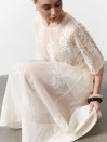 Юбка меди из тенсела Tencel Bloom Skirt Milk 411 в молочном цвете
