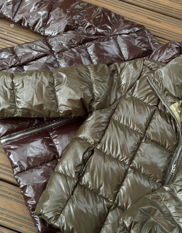 Жіноча стьобана куртка Olivia Puffer Jacket 466 з екопухом 