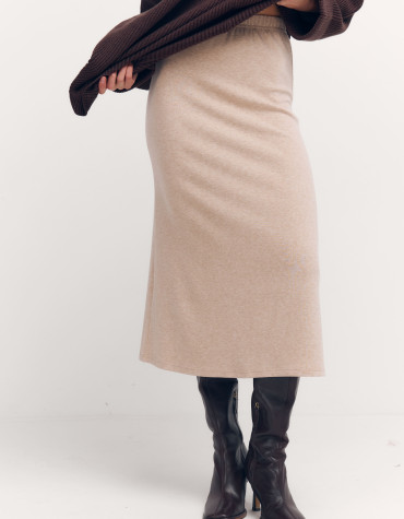 Трикотажна міді-спідниця 389 Cozy Line Midi з в’язаного трикотажу