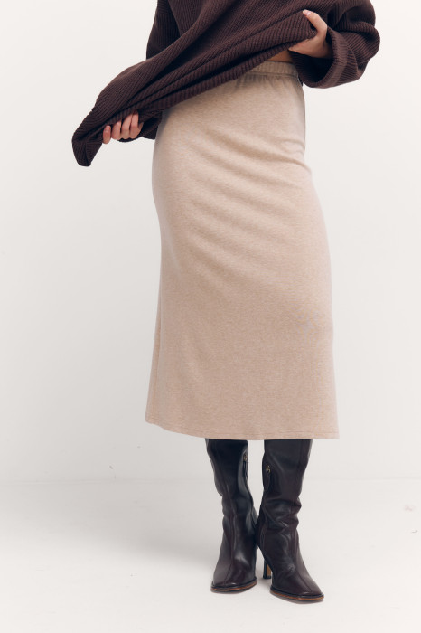 Трикотажна міді-спідниця 389 Cozy Line Midi з в’язаного трикотажу