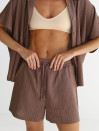 Льняный костюм шоколадного цвета Linen Ease