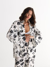 Чорний льняной костюм Boho Bloom Set