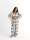 Чорний льняной костюм Boho Bloom Set