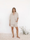Бежевый льняной костюм Linen Ease
