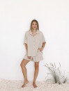 Бежевый льняной костюм Linen Ease