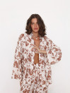 Бежевый льняной костюм Boho Bloom Set
