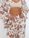 Бежевый льняной костюм Boho Bloom Set