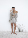 Бежевый костюм тройка Tencel Breeze Set 