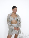 Бежевый костюм тройка Tencel Breeze Set 