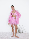 Костюм тройка Tencel Breeze Set розового цвета