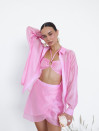 Костюм тройка Tencel Breeze Set розового цвета