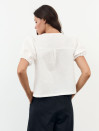 Женская льняная блуза с завязками Linen Bow Blouse 435 в белом