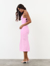 Розовое льняное платье на бретельках Pink Whisper 207 Розовое льняное платье на бретельках Pink Whisper 207