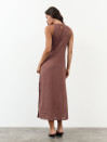 Льняное платье меди Chocolate Linen 209