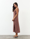 Льняное платье меди Chocolate Linen 209