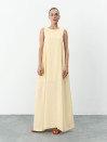 Желтое льняное платье макси свободного кроя Linen Flow Dress 450 Желтое льняное платье макси свободного кроя Linen Flow Dress 450
